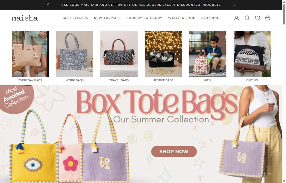 Maisha Lifestyle homepage, a Ahmedabad operator-led brand we admire (not a Digital Heroes client)