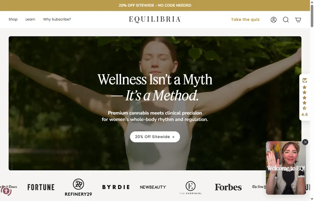 Equilibria homepage, a Chicago operator-led brand we admire (not a Digital Heroes client)