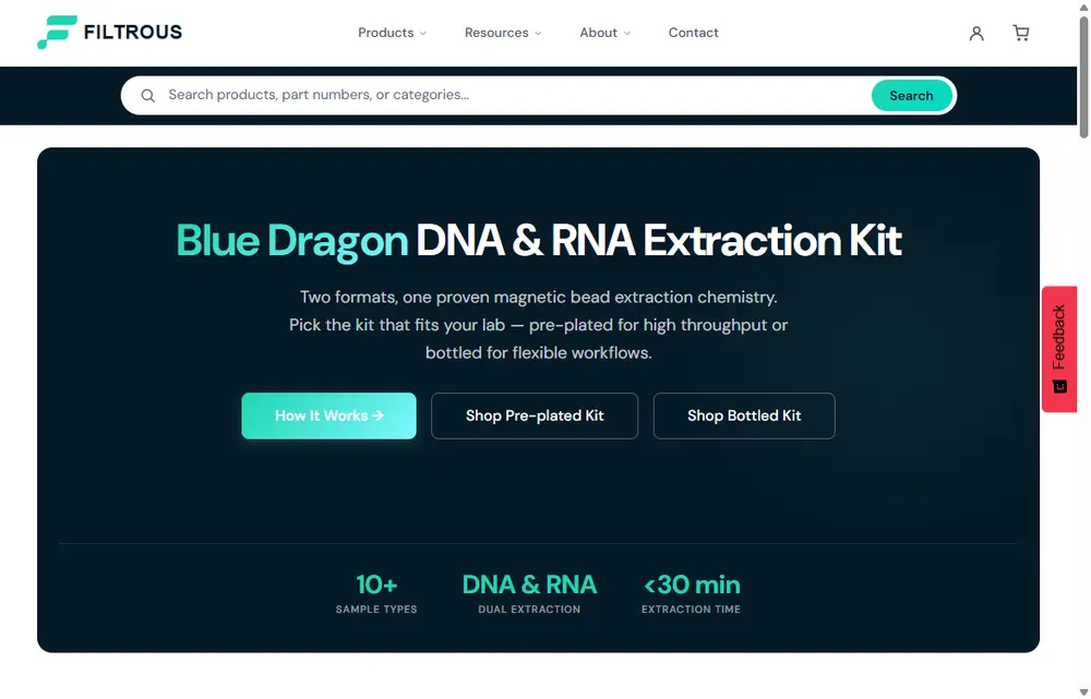 Filtrous homepage, a Chicago operator-led brand we admire (not a Digital Heroes client)