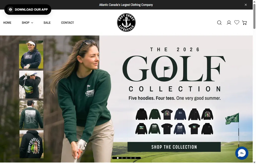 East Coast Lifestyle homepage, a Halifax operator-led brand we admire (not a Digital Heroes client)