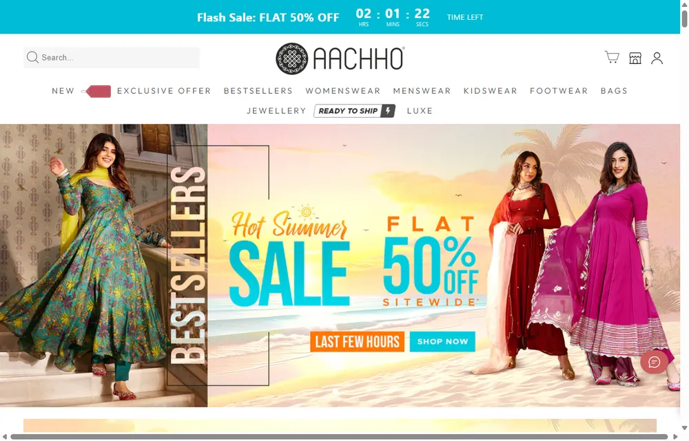 Aachho homepage, a Jaipur operator-led brand we admire (not a Digital Heroes client)
