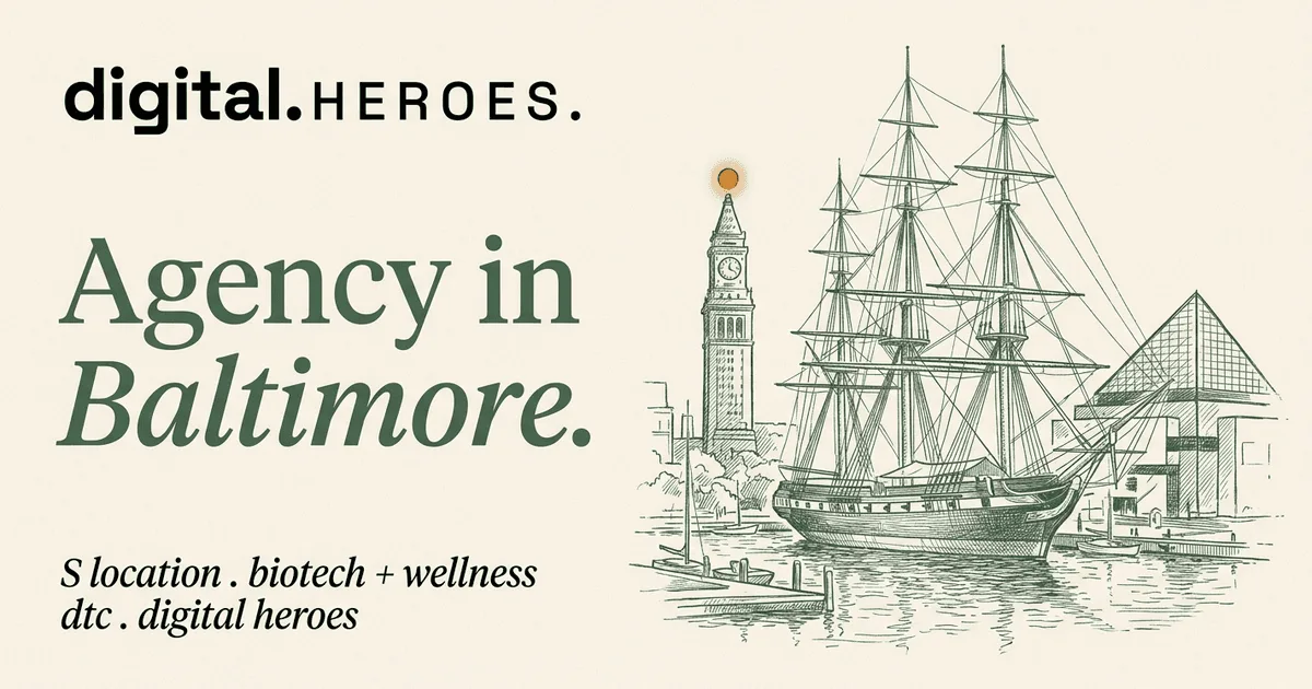 Inner Harbor with USS Constellation, Bromo-Seltzer Tower, and National Aquarium — Digital Heroes Shopify development for Baltimore clients