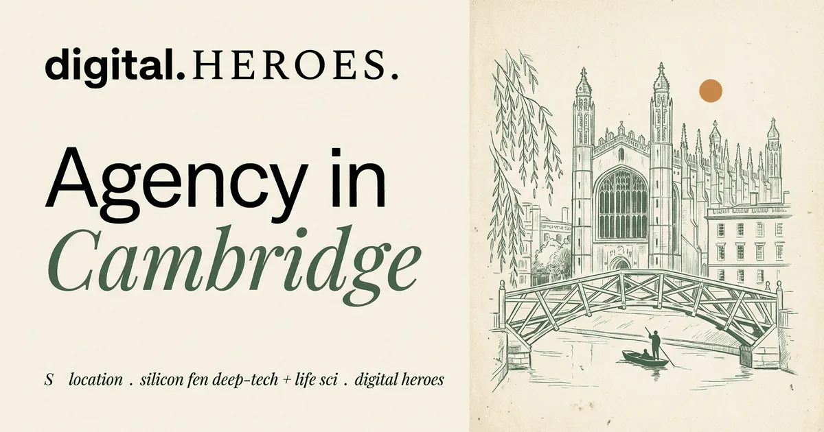 King's College Chapel pinnacles and Mathematical Bridge over the River Cam — Digital Heroes Shopify development for Cambridge clients