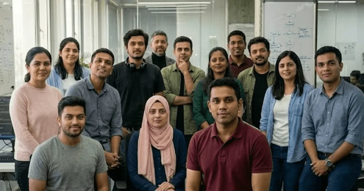 Digital Heroes Delhi engineering team in their Connaught Place office