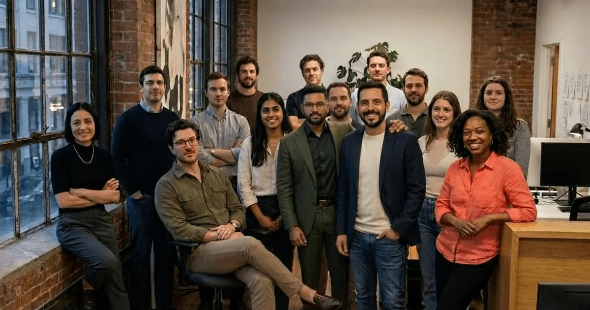 Digital Heroes New York team in their NoMad industrial-loft office