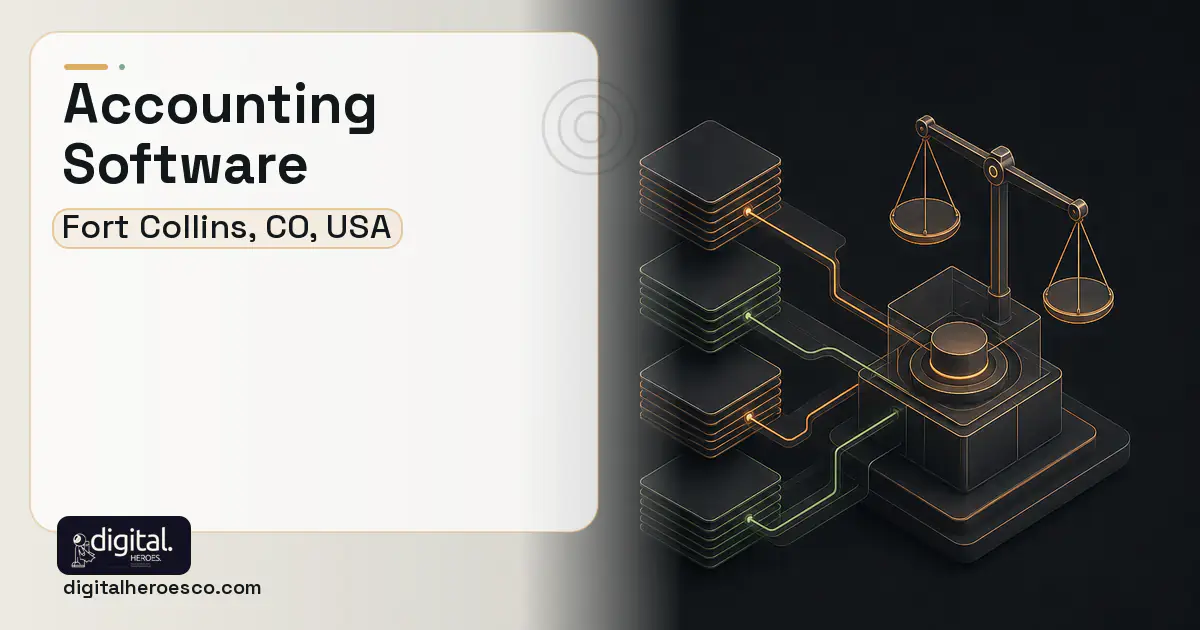 Accounting Software software overview illustration for Fort Collins, CO, USA.