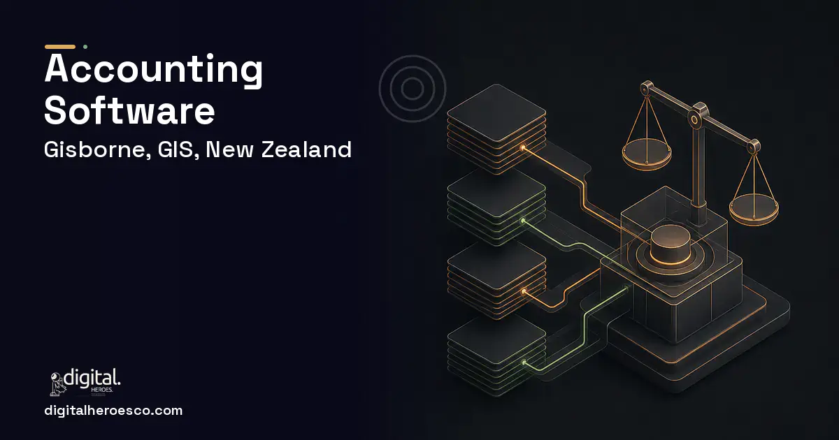 Accounting Software software overview illustration for Gisborne, GIS, New Zealand.