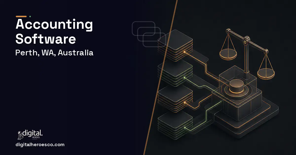 Accounting Software software overview illustration for Perth, WA, Australia.