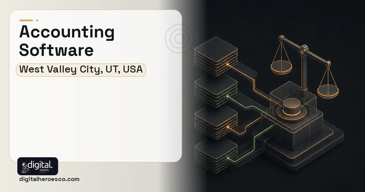 Accounting Software software overview illustration for West Valley City, UT, USA.