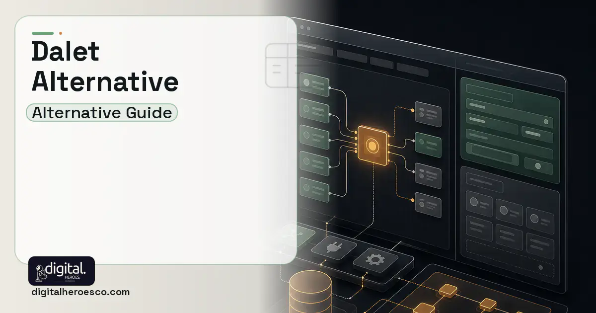 Internal Tools Development product interface illustration for Dalet Alternative.
