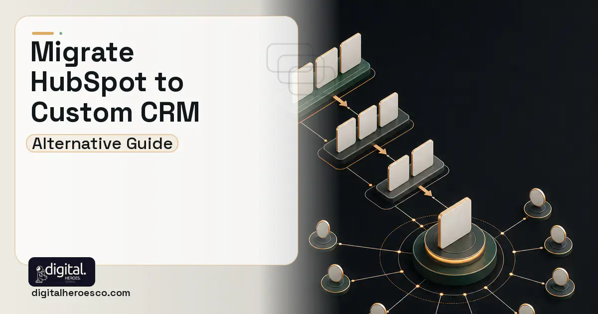 CRM Development software overview illustration for Migrate From HubSpot to a Custom CRM.