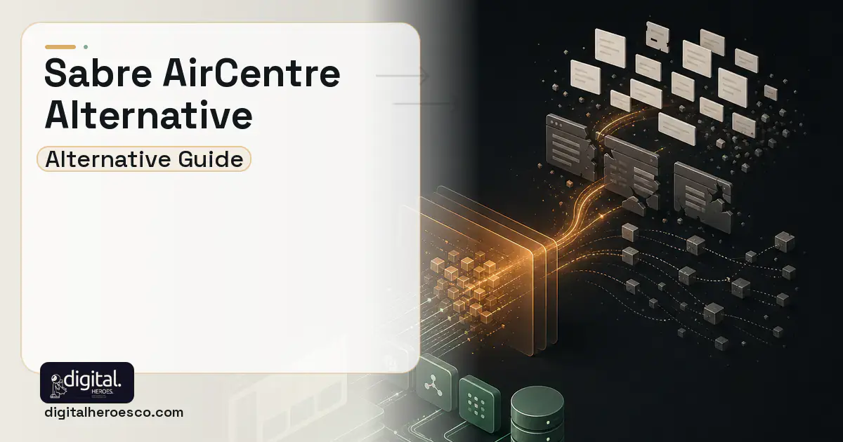 Custom Software Development workflow illustration for Sabre Aircentre Alternative.