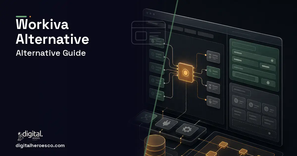 Internal Tools Development product interface illustration for Workiva Alternative.