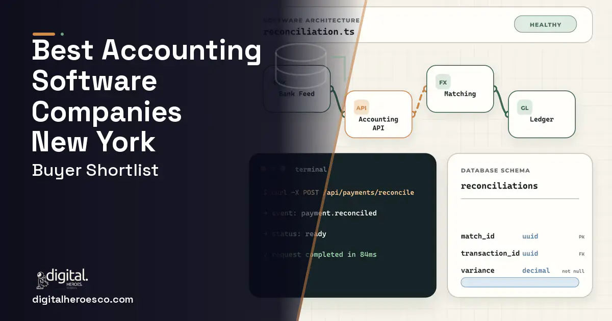 Accounting Software architecture and database illustration for Best Accounting Software Companies NEW York NY.