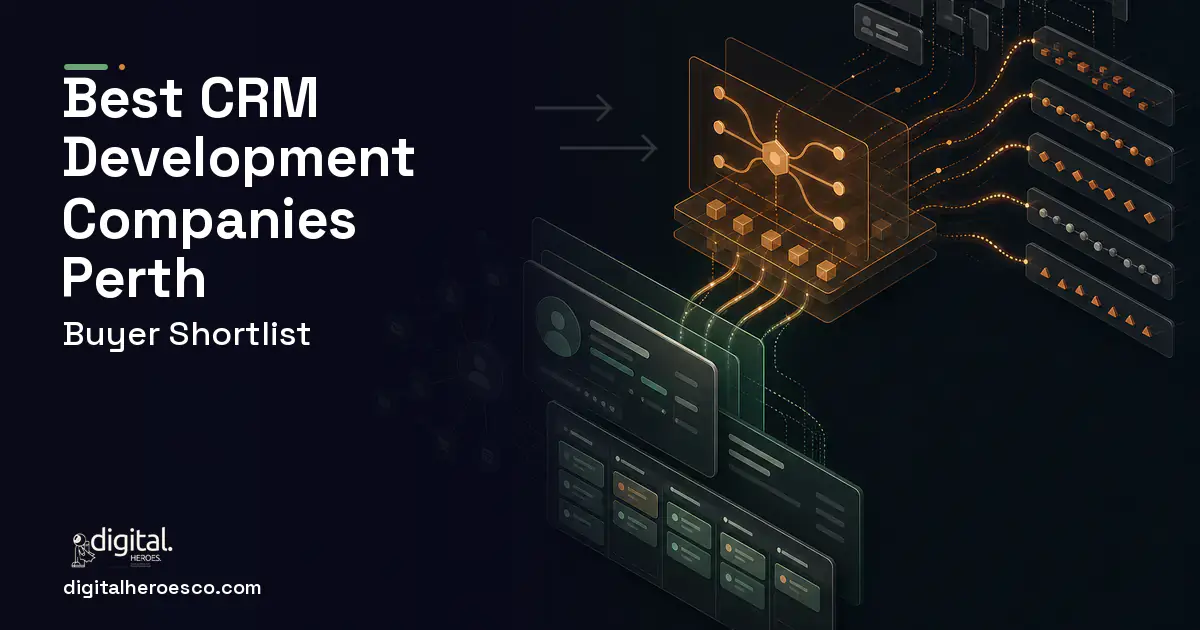 CRM Development workflow illustration for The Best Custom CRM Development Companies in Perth, WA 2026.