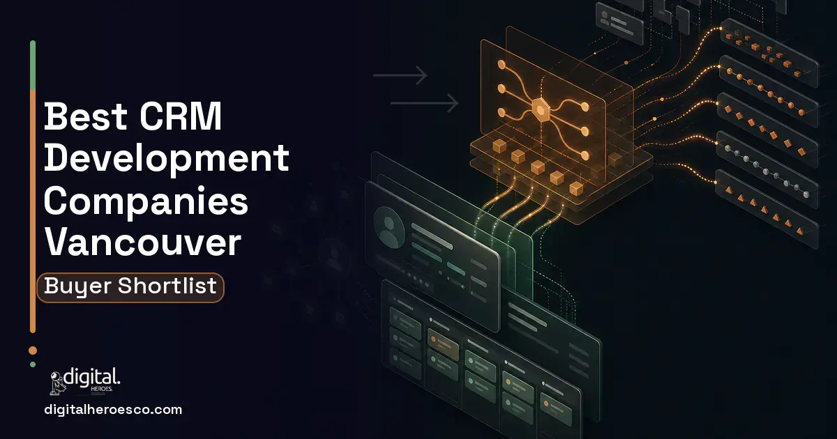 CRM Development workflow illustration for The Best CRM Development Companies in Vancouver, British Columbia 2026.