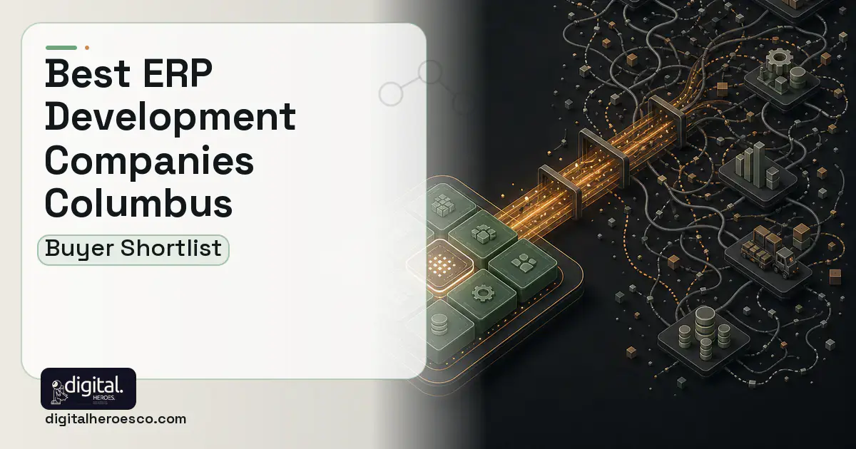 ERP Development workflow illustration for The Best ERP Software Development Companies in Columbus, OH 2026.