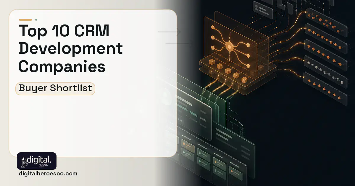 CRM Development workflow illustration for Top 10 CRM Development Companies 2026.