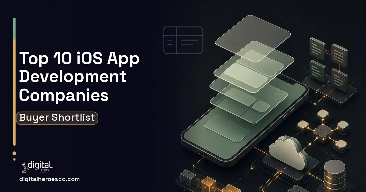 Mobile App Development product interface illustration for Top 10 iOS App Development Companies 2026.