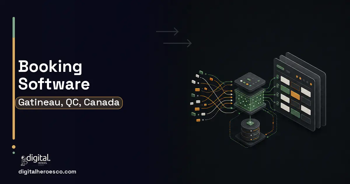 Booking Software workflow illustration for Gatineau, QC, Canada.