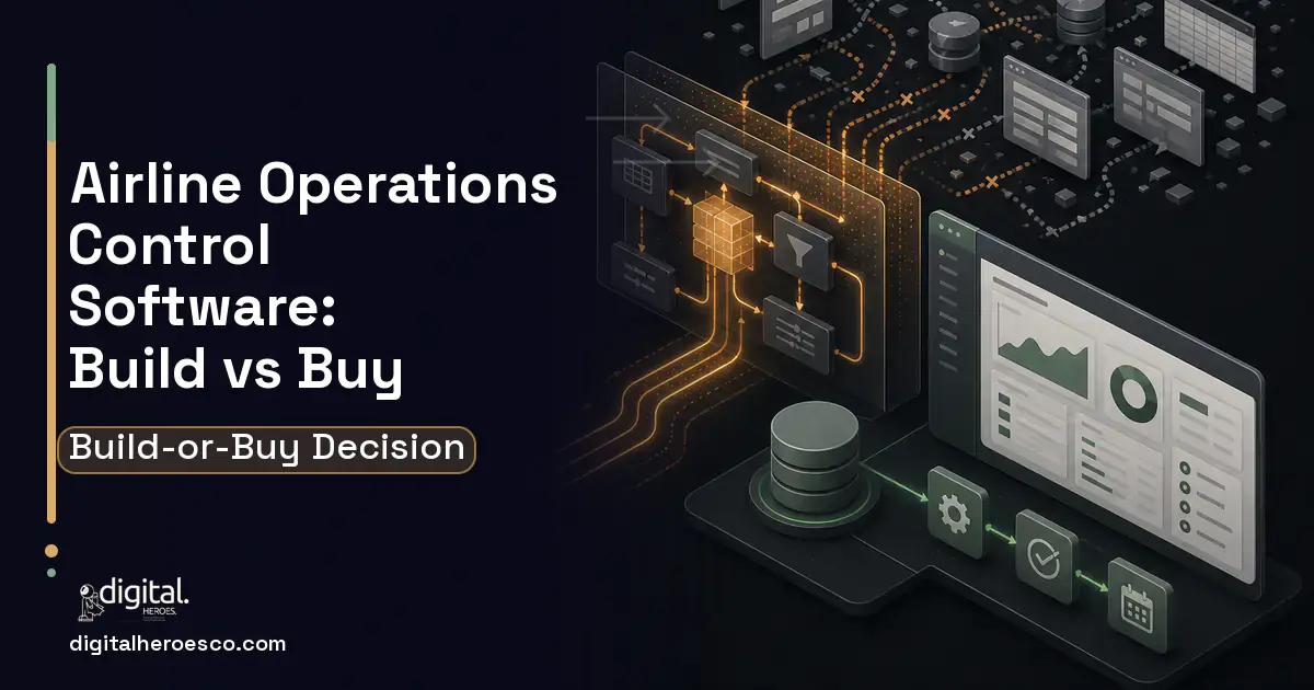 Internal Tools Development workflow illustration for Airline Operations Control Software Build vs Buy Guide.