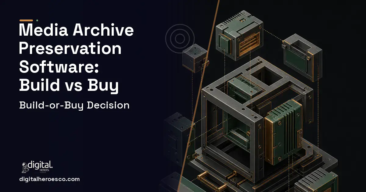 Custom Software Development software overview illustration for Media Archive Preservation Software Build vs Buy Guide.
