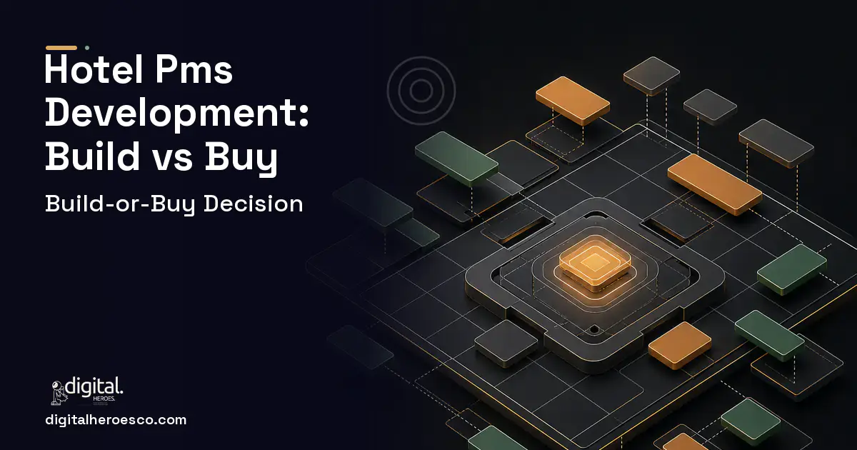 Booking Software software overview illustration for Hotel PMS Development Build vs Buy Guide.