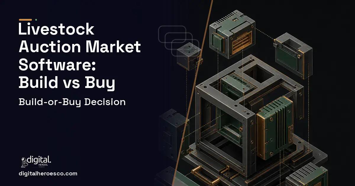 Custom Software Development software overview illustration for Livestock Auction Market Software Build vs Buy Guide.