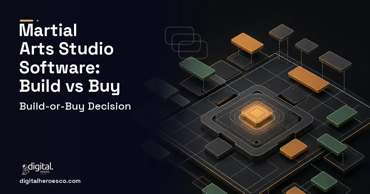 Booking Software software overview illustration for Martial Arts Studio Software Build vs Buy Guide.