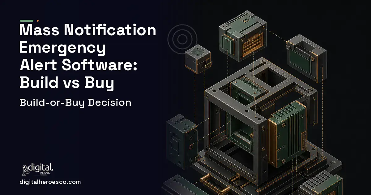 Custom software software overview illustration for Mass Notification Emergency Alert Software Build vs Buy Guide.