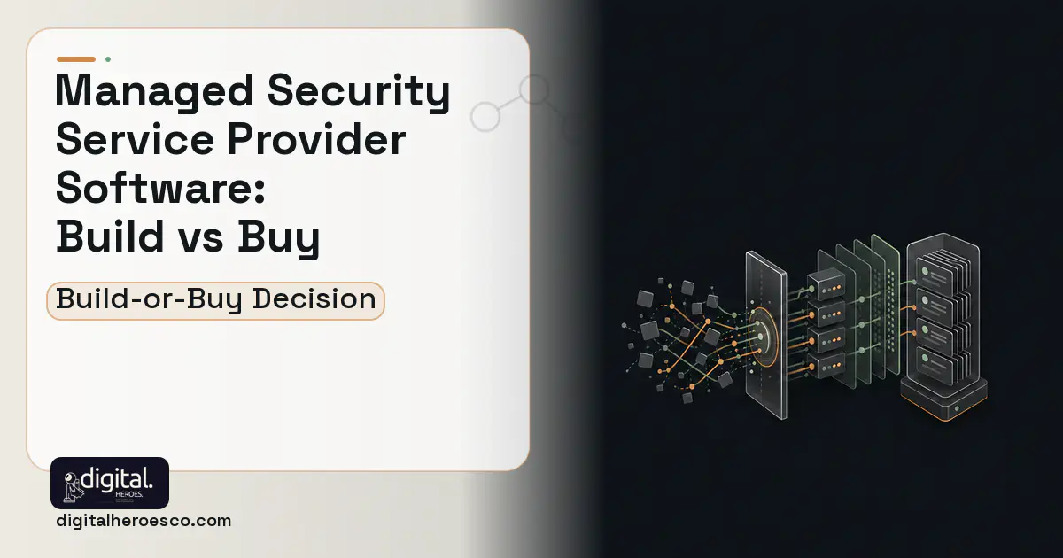 Helpdesk Software workflow illustration for Managed Security Service Provider Software Build vs Buy Guide.