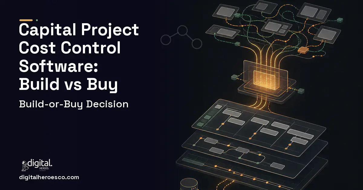Project Management Software workflow illustration for Capital Project Cost Control Software Build vs Buy Guide.