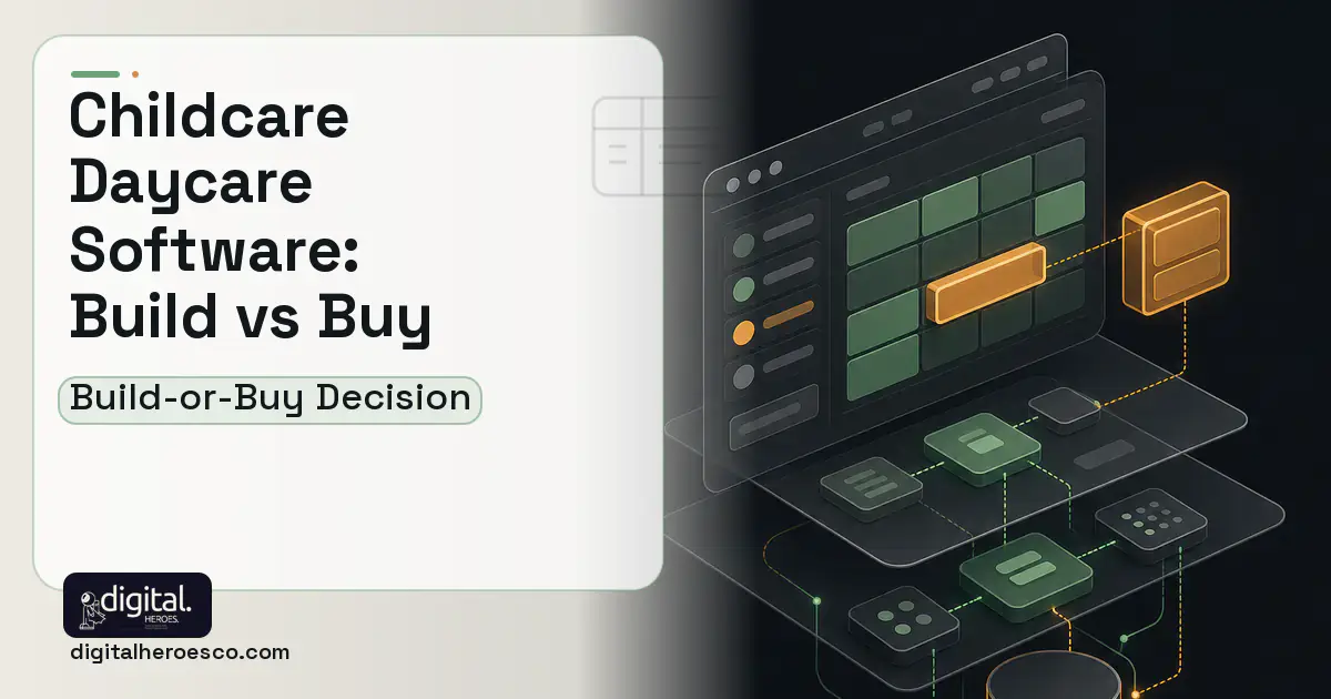 Booking Software product interface illustration for Childcare Daycare Software Build vs Buy Guide.