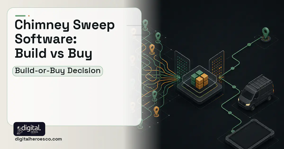 Field Service Software workflow illustration for Chimney Sweep Software Build vs Buy Guide.