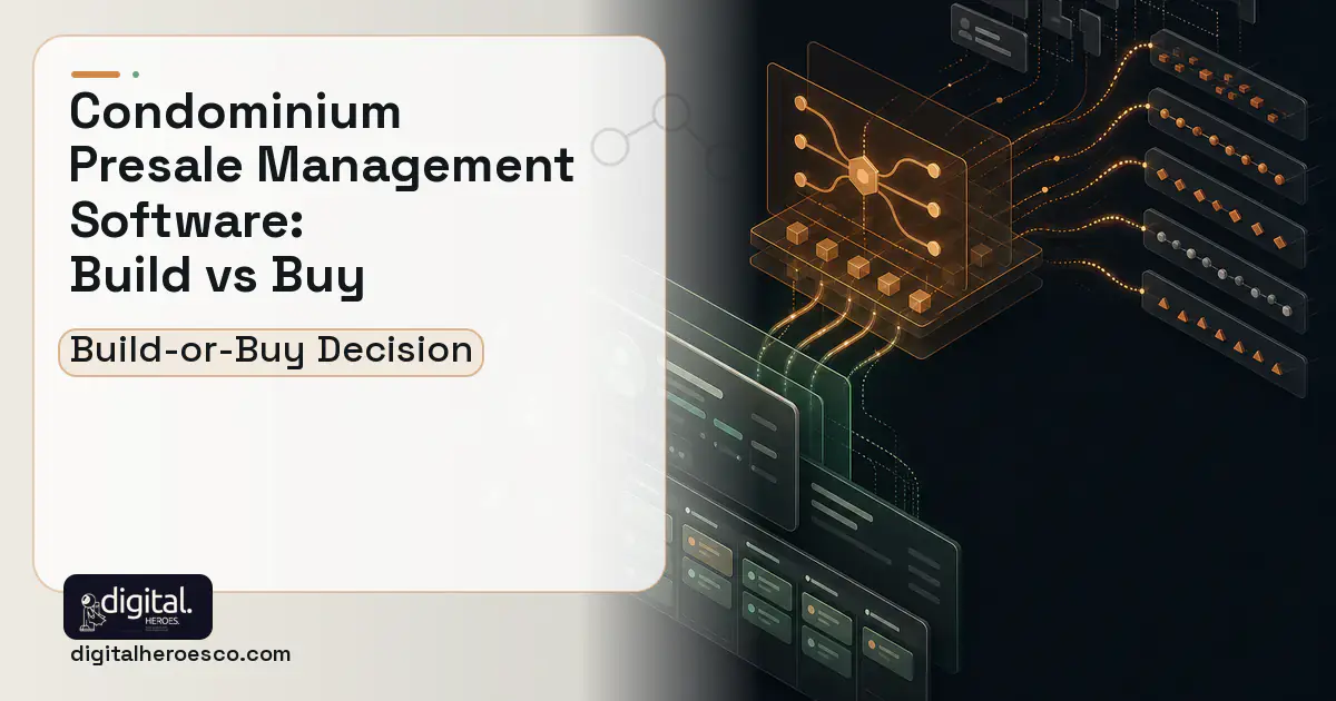 CRM Development workflow illustration for Condominium Presale Management Software Build vs Buy Guide.
