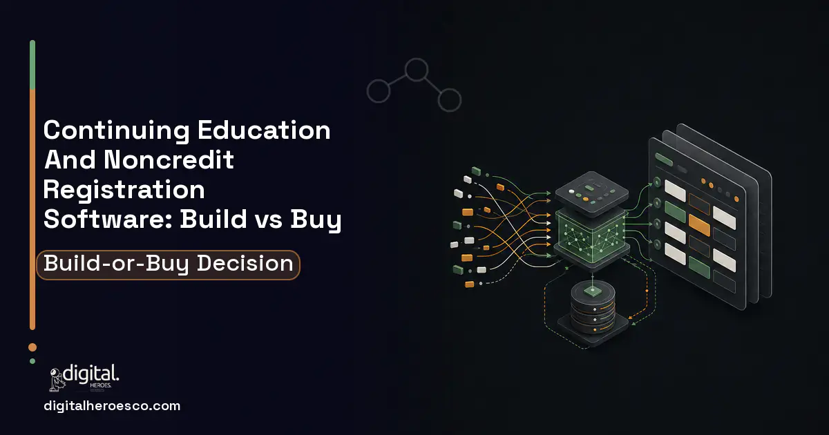 Booking Software workflow illustration for Continuing Education AND Noncredit Registration Software Build vs Buy Guide.