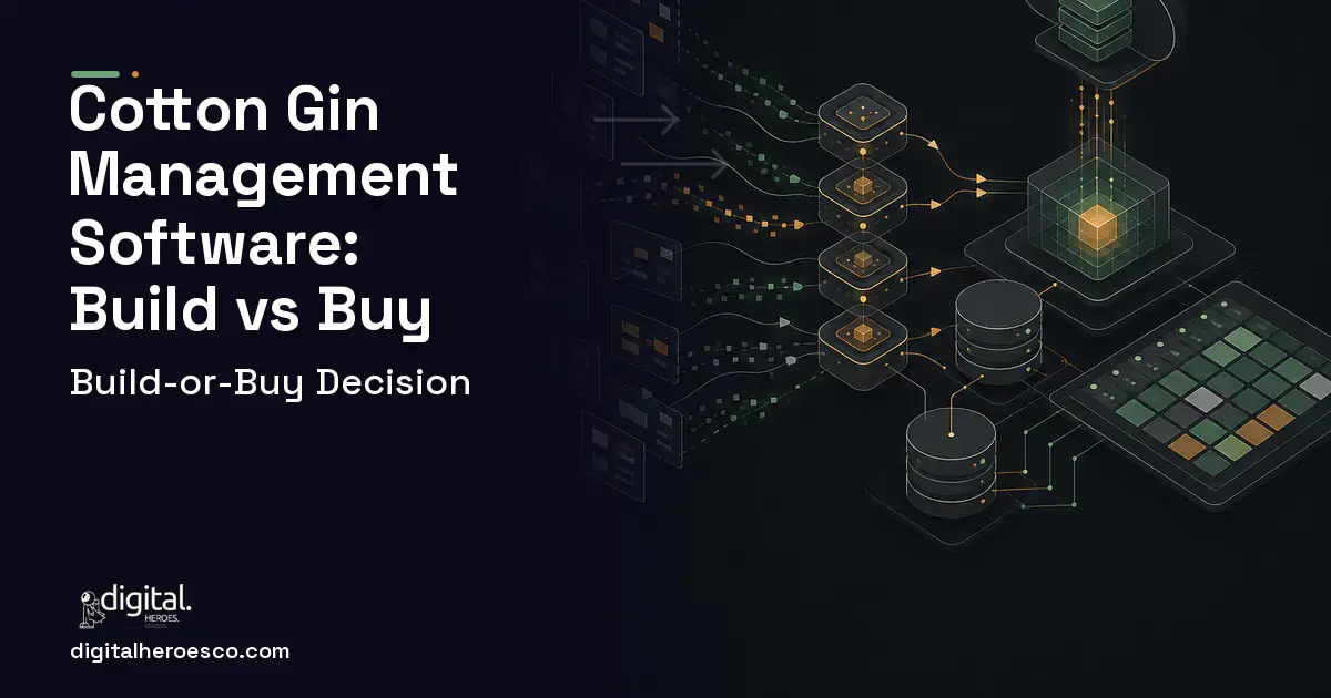 Inventory Software workflow illustration for Cotton GIN Management Software Build vs Buy Guide.