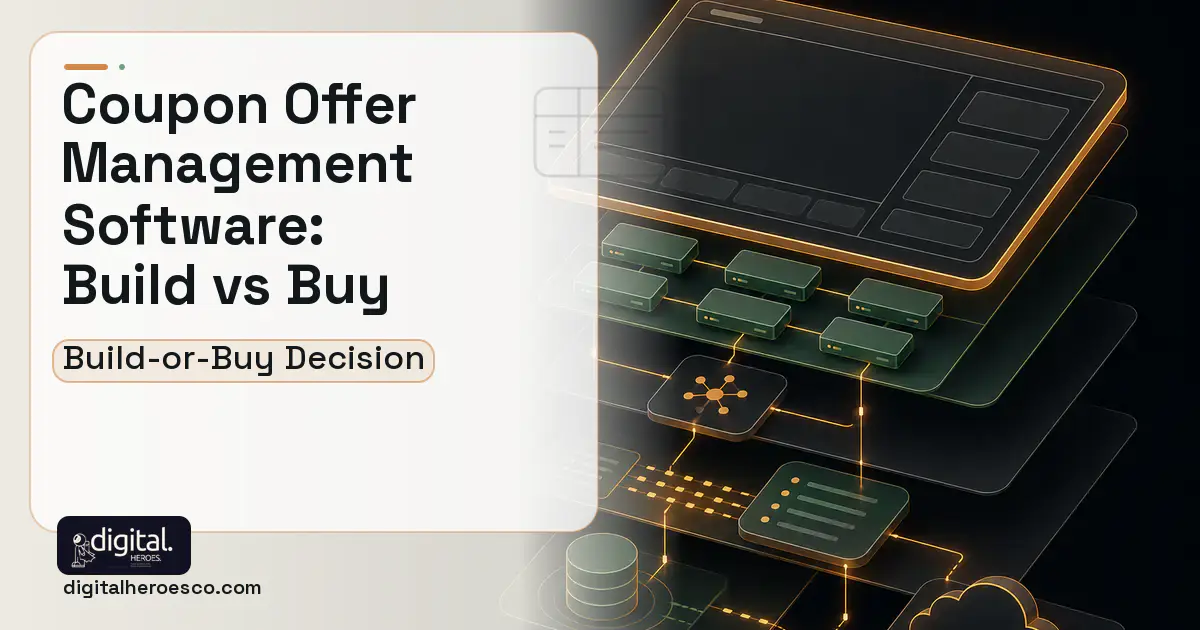 POS System Development product interface illustration for Coupon Offer Management Software Build vs Buy Guide.