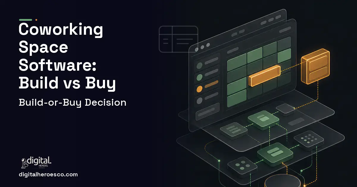 Booking Software product interface illustration for Coworking Space Software Build vs Buy Guide.