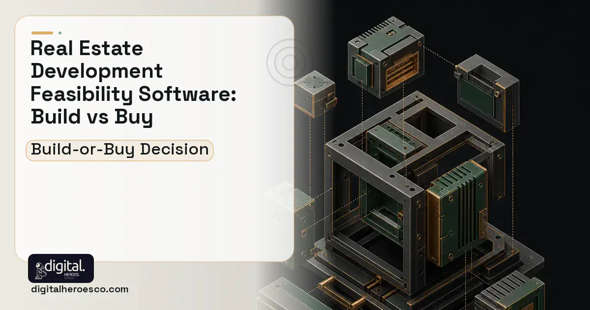 Custom software software overview illustration for Real Estate Development Feasibility Software Build vs Buy Guide.