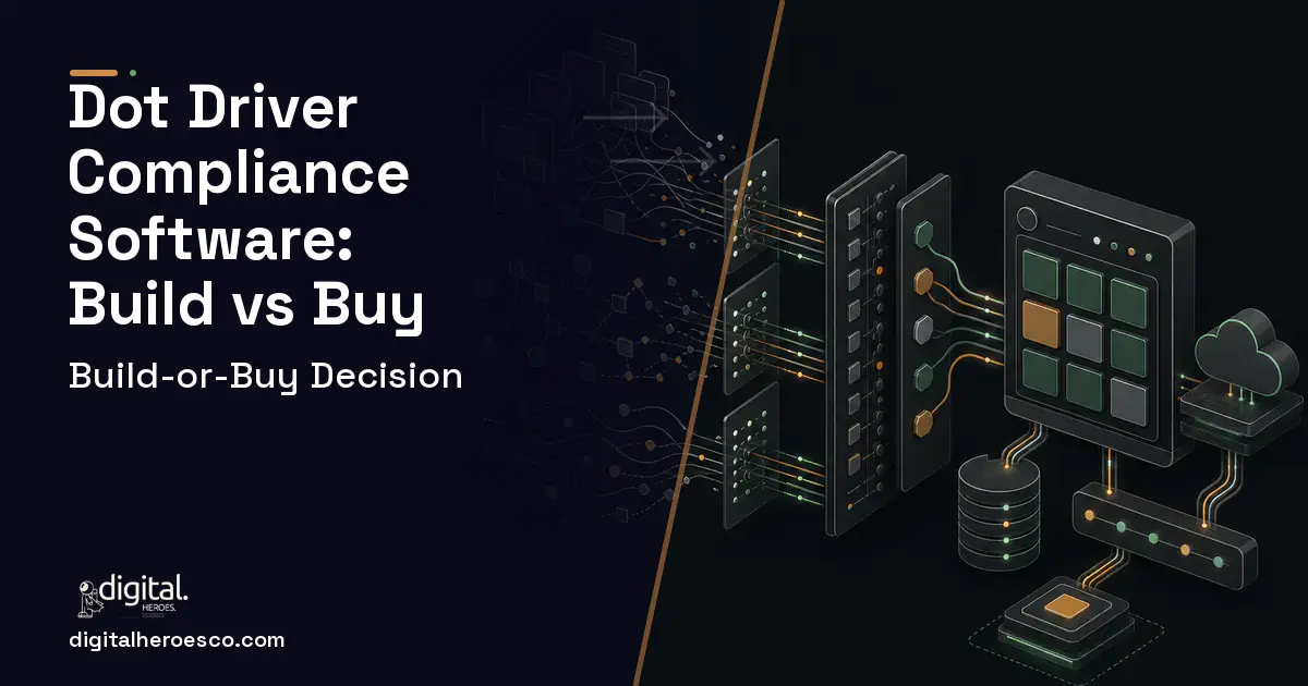HR Software Development workflow illustration for DOT Driver Compliance Software Build vs Buy Guide.