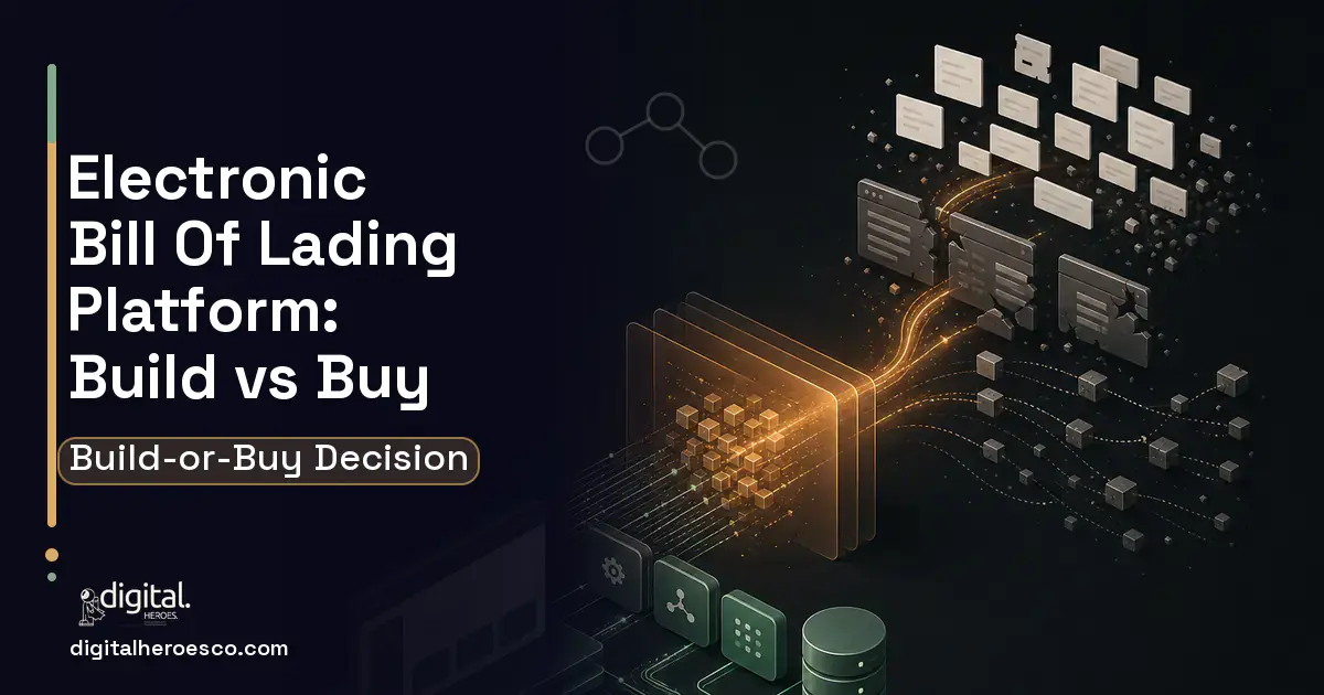Custom Software Development workflow illustration for Electronic Bill OF Lading Platform Build vs Buy Guide.