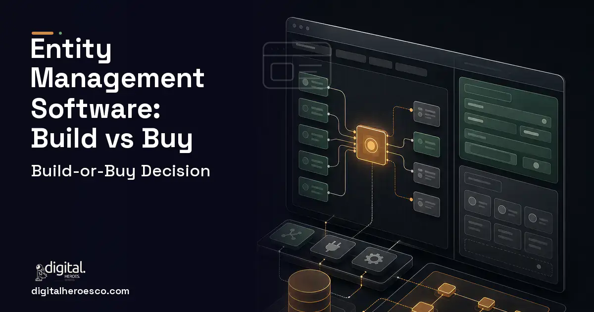 Internal Tools Development product interface illustration for Entity Management Software Build vs Buy Guide.