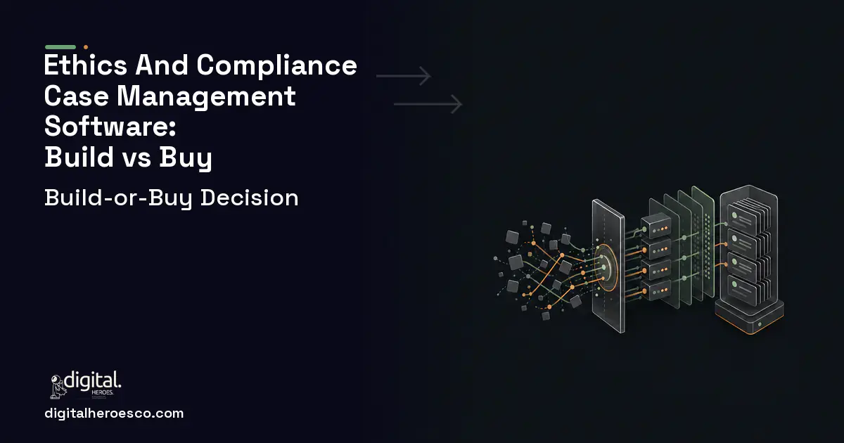 Helpdesk Software workflow illustration for Ethics AND Compliance Case Management Software Build vs Buy Guide.