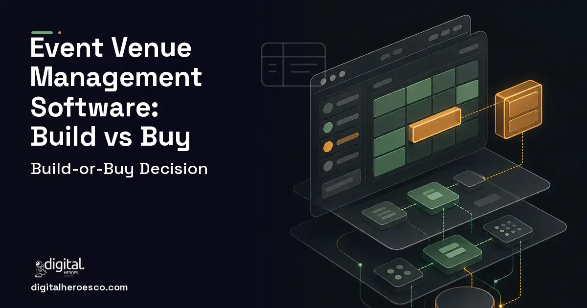 Booking Software product interface illustration for Event Venue Management Software Build vs Buy Guide.