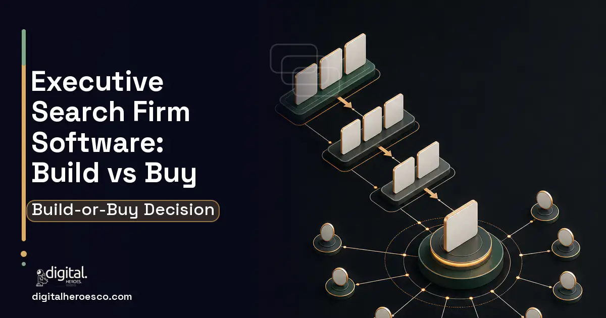 CRM Development software overview illustration for Executive Search Firm Software Build vs Buy Guide.