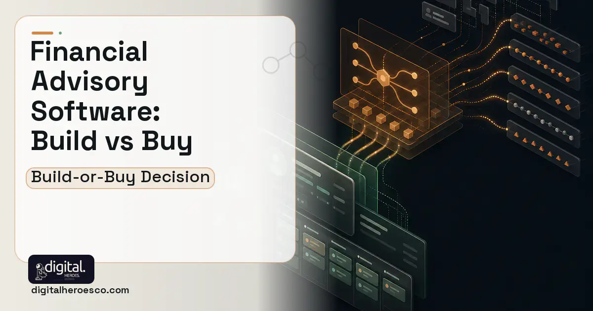 CRM Development workflow illustration for Financial Advisory Software Build vs Buy Guide.