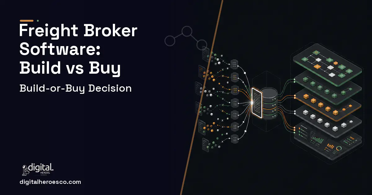 Supply Chain Software workflow illustration for Freight Broker Software Build vs Buy Guide.