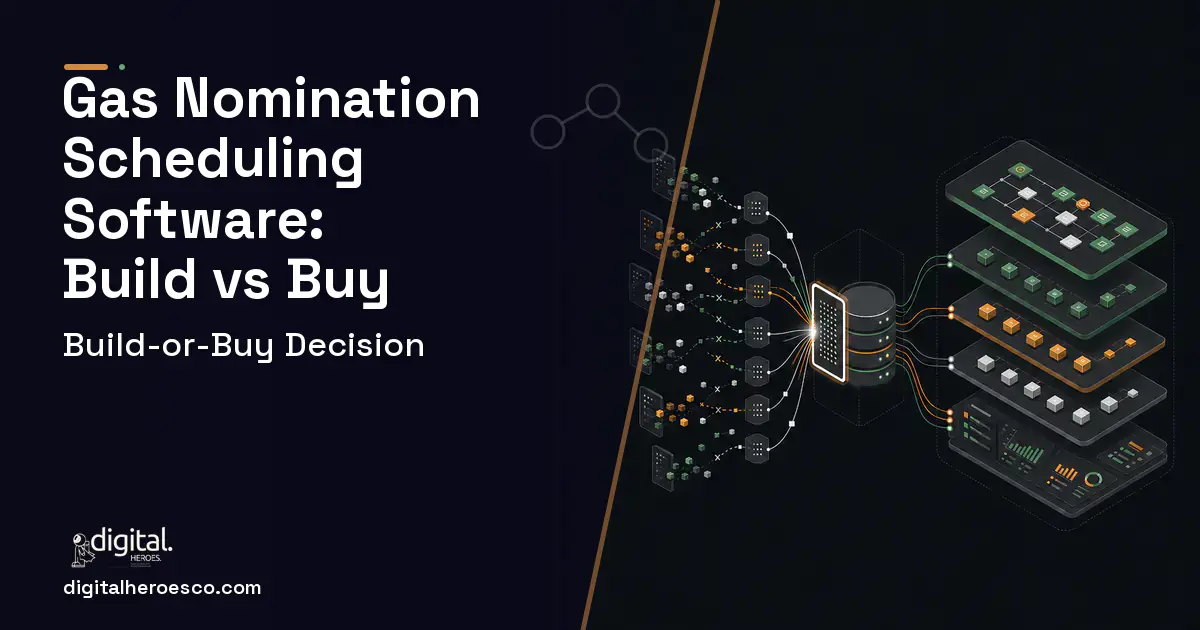 Supply Chain Software workflow illustration for GAS Nomination Scheduling Software Build vs Buy Guide.