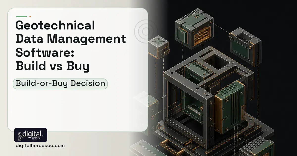 Custom Software Development software overview illustration for Geotechnical Data Management Software Build vs Buy Guide.